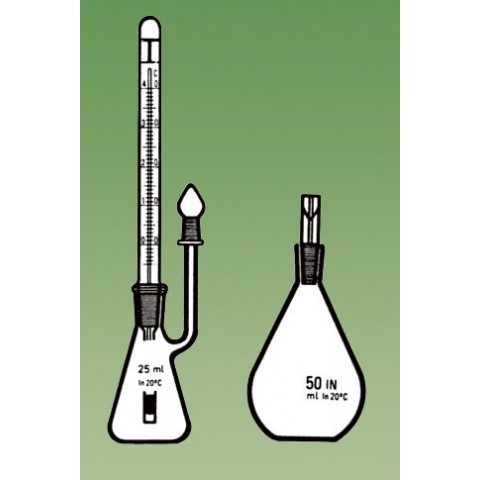 蓋呂氏比重瓶附溫度計