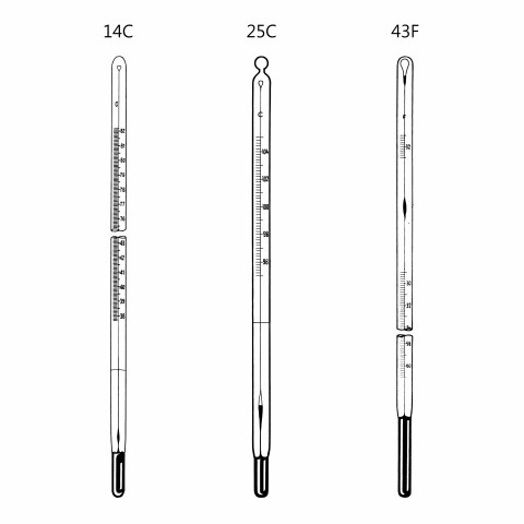 ASTM-Thermometer 溫度計<br>目錄編號︰B1-3000 series (德製 Precision)