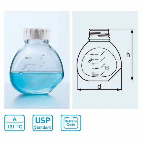 TILT試藥瓶<br>(可傾倒放置,方便PIPETTES取用)