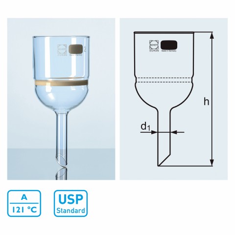 DWK  DURAN 漏斗型玻璃過濾器
