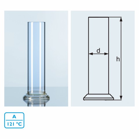 圓底無刻度玻璃筒